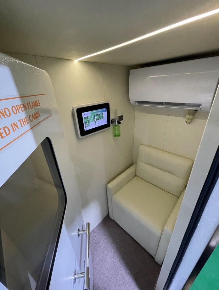 TimeMachine R1 - Hard Shell 2.0ATM Seated Hyperbaric Chamber - The Finest Room-Style Available!