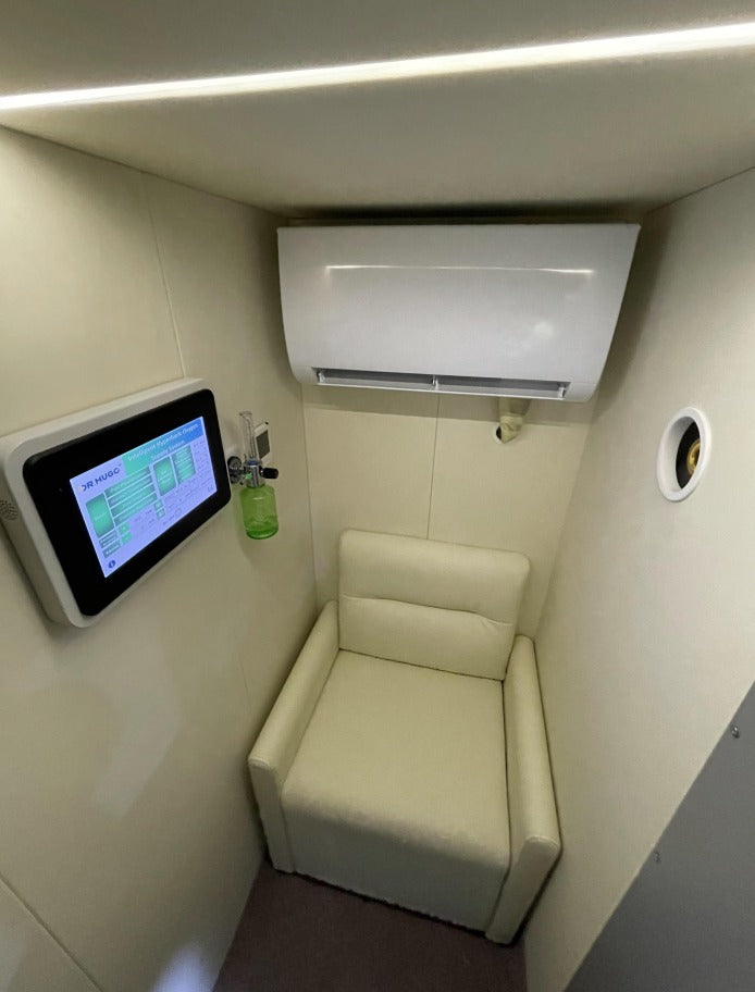 TimeMachine R1 - Hard Shell 2.0ATM Seated Hyperbaric Chamber - The Finest Room-Style Available!