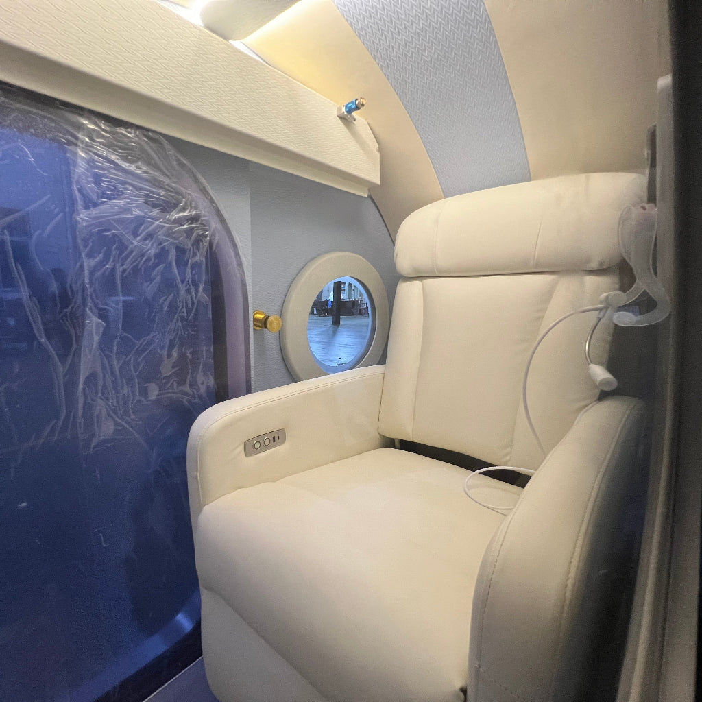 MedEq TimePod 01 – Shell-Shaped 2.0 ATM Hard-Shell Hyperbaric Chamber