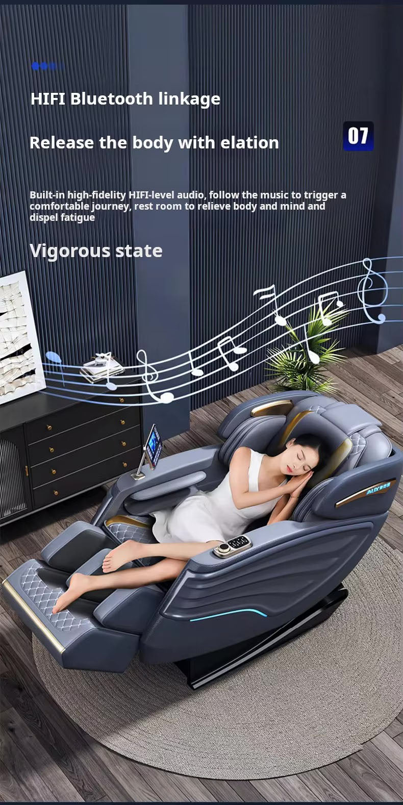 MedEq Recovery C79 Massage Chair | Full - Body Zero - Gravity Relaxation - MedEq Fitness
