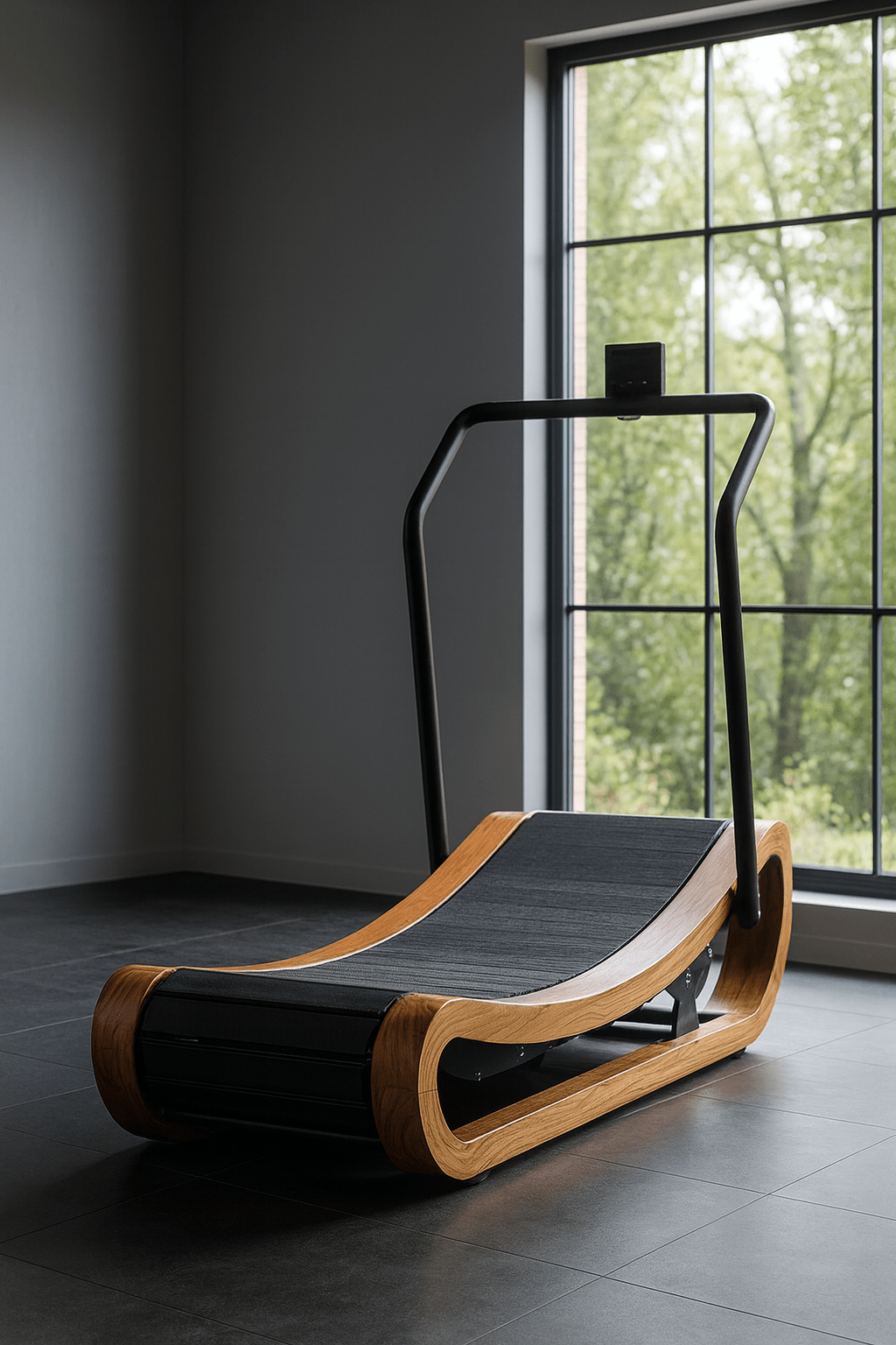 R2000 Handcrafted Solid Wood Curved Resistance Treadmill From The Studio Collection Exclusive Edition - MedEq Fitness