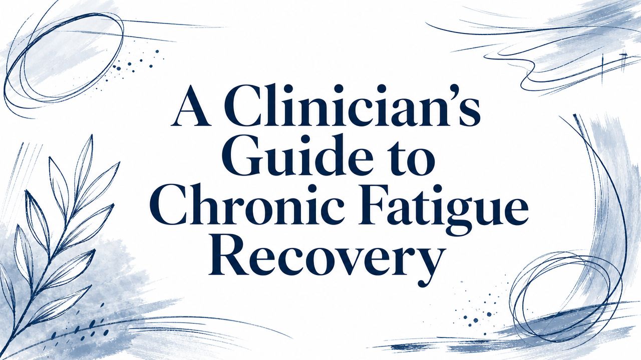 A Clinician's Guide to Chronic Fatigue Recovery