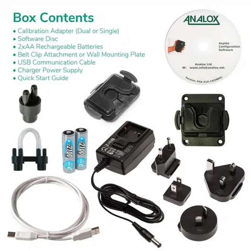 Analox Sub Aspida Portable Pressure-Compensated O2 & CO2 Gas Monitor