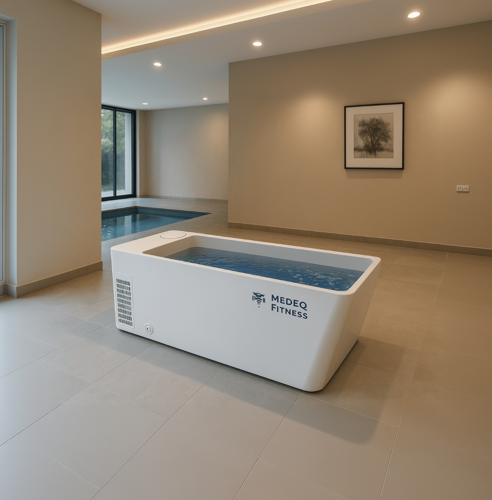 Acrylic Plunge Pool With Integrated Chiller/Heater with Massage - MedEq Fitness