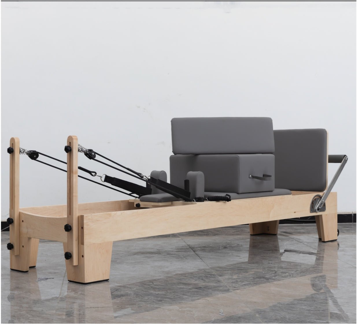 Classic Professional Solid Wood Pilates Reformer - MedEq Fitness