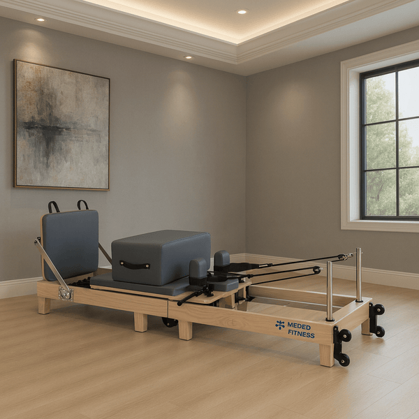 Folding Wooden Pilates Reformer | Professional Home Studio