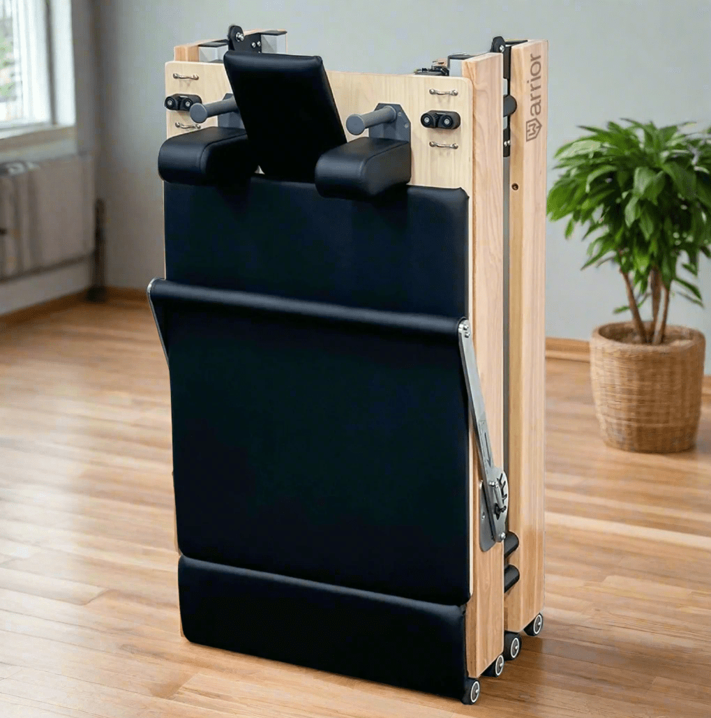 Folding Professional Solid Wood Pilates Reformer - MedEq Fitness
