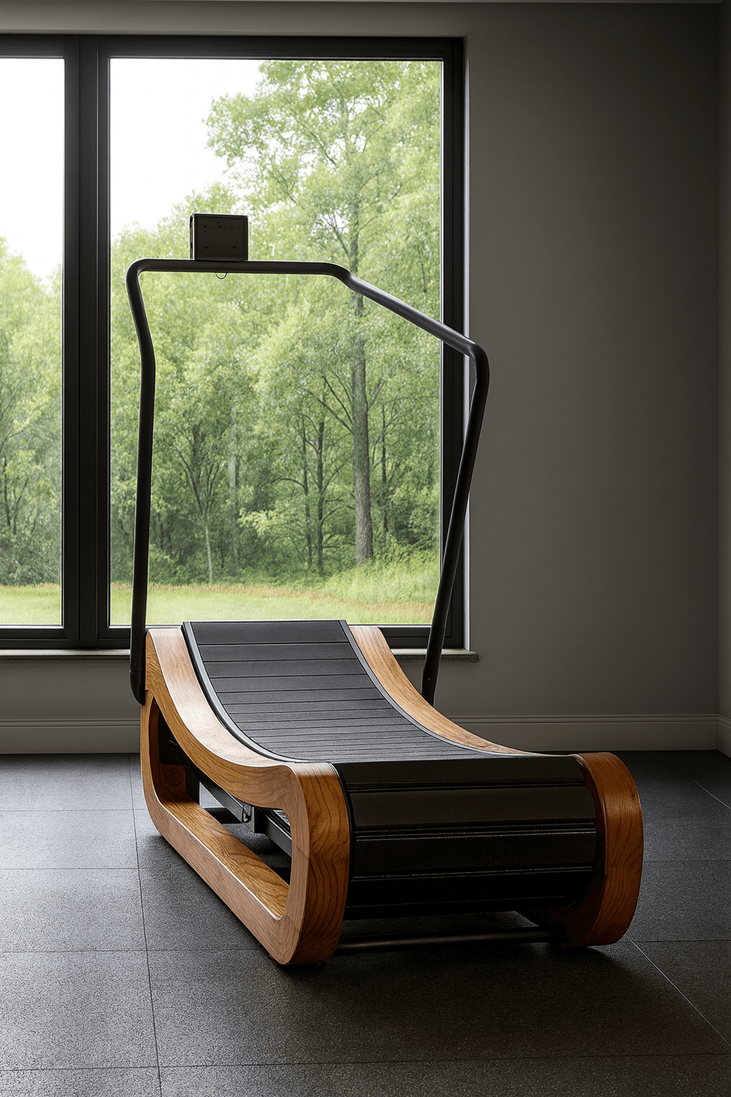 R2000 Handcrafted Solid Wood Curved Resistance Treadmill From The Studio Collection Exclusive Edition - MedEq Fitness